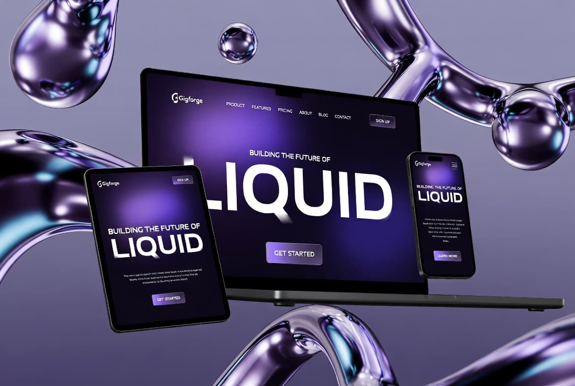 Liquid – Modern SaaS Landing Page